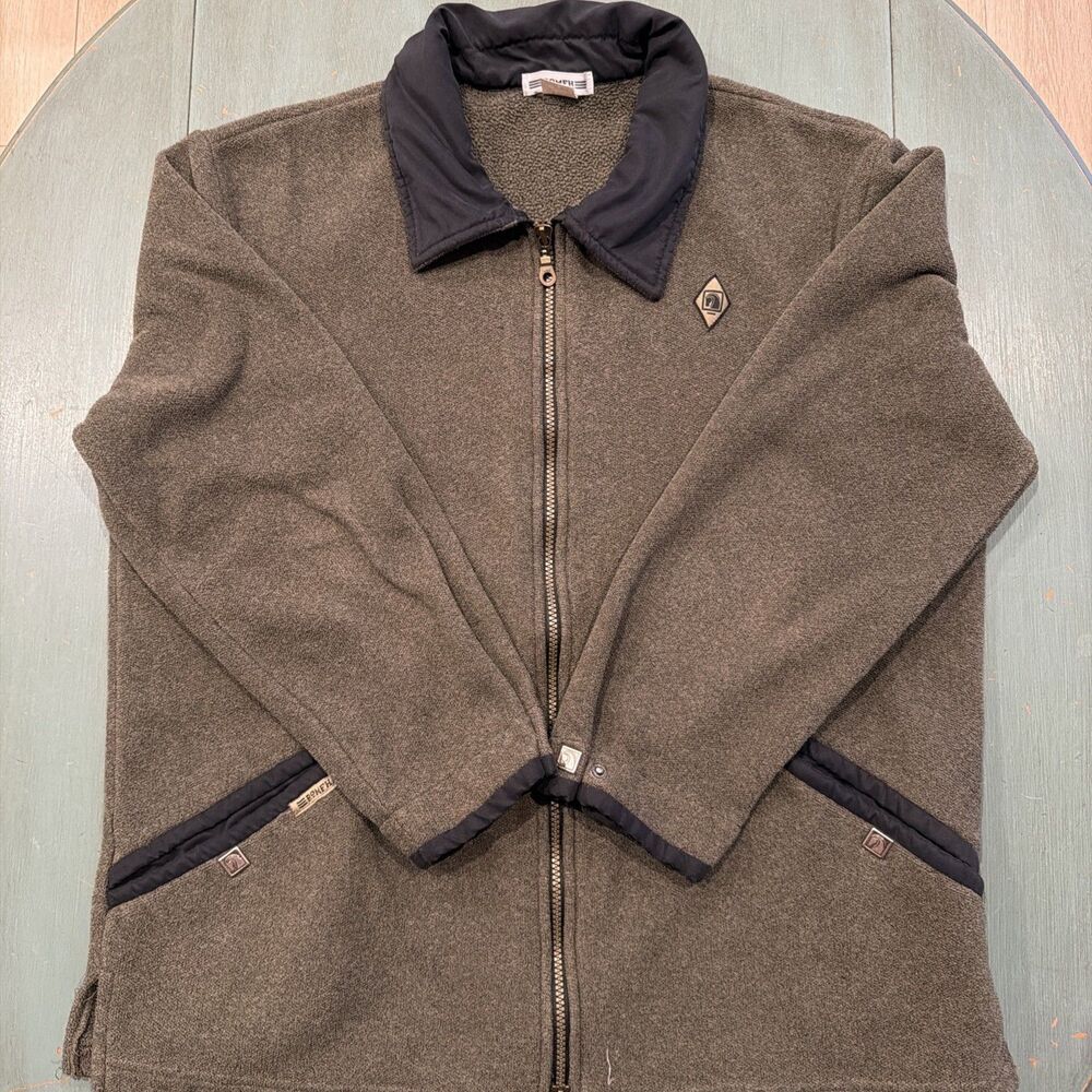 Romfh Ride to Street Polartec Fleece Jacket Women’s Size 3 Brown Made USA‎